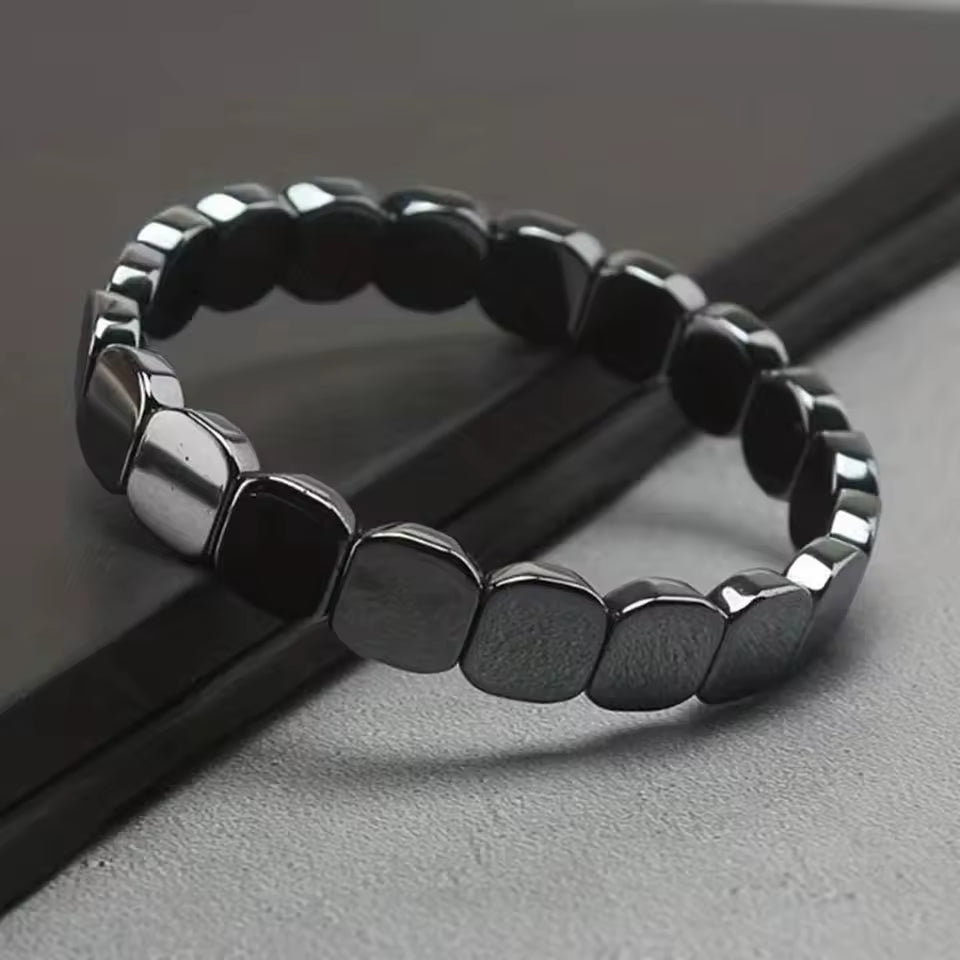 Bracelet Hématite Énergie Masculine