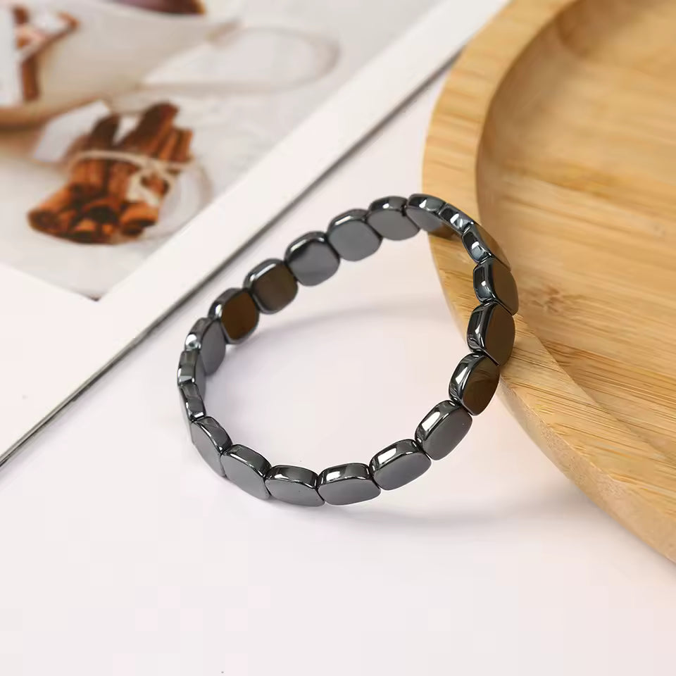 Bracelet Hématite Énergie Masculine