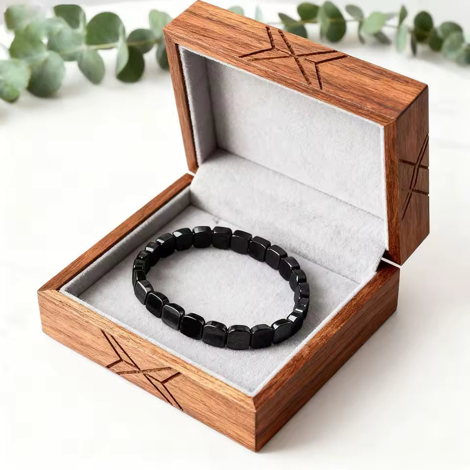 Bracelet Hématite Énergie Masculine